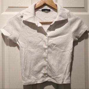 Brandy Melville Cropped Polo